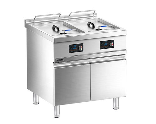 गुणवत्ता  Floor Western Electric Double-tank Deep Fryer with Cabinet फैक्टरी